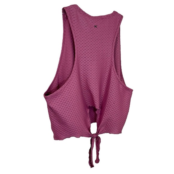 KORAL - NWT, Women’s ‘Raegan’ Shiny Netz Tank Top, Active in Blush - Pink, Small - Picture 7 of 14
